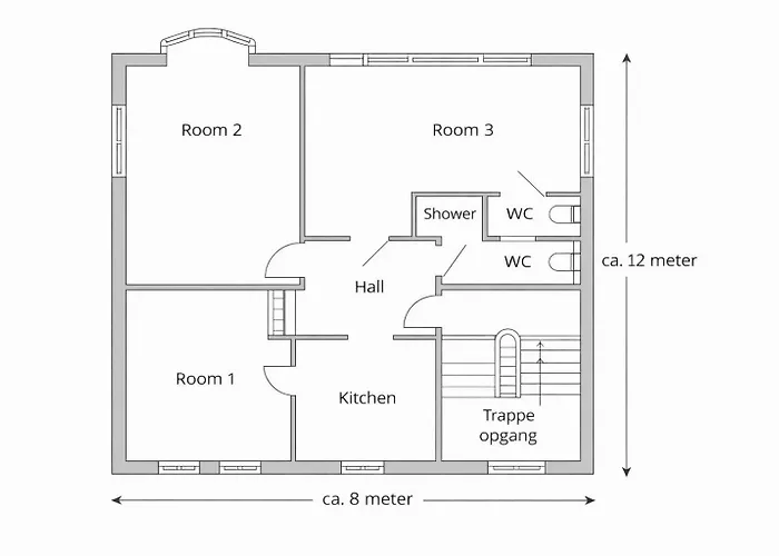 Jp 2 - Faelles Kokken Og Bad Apartmán